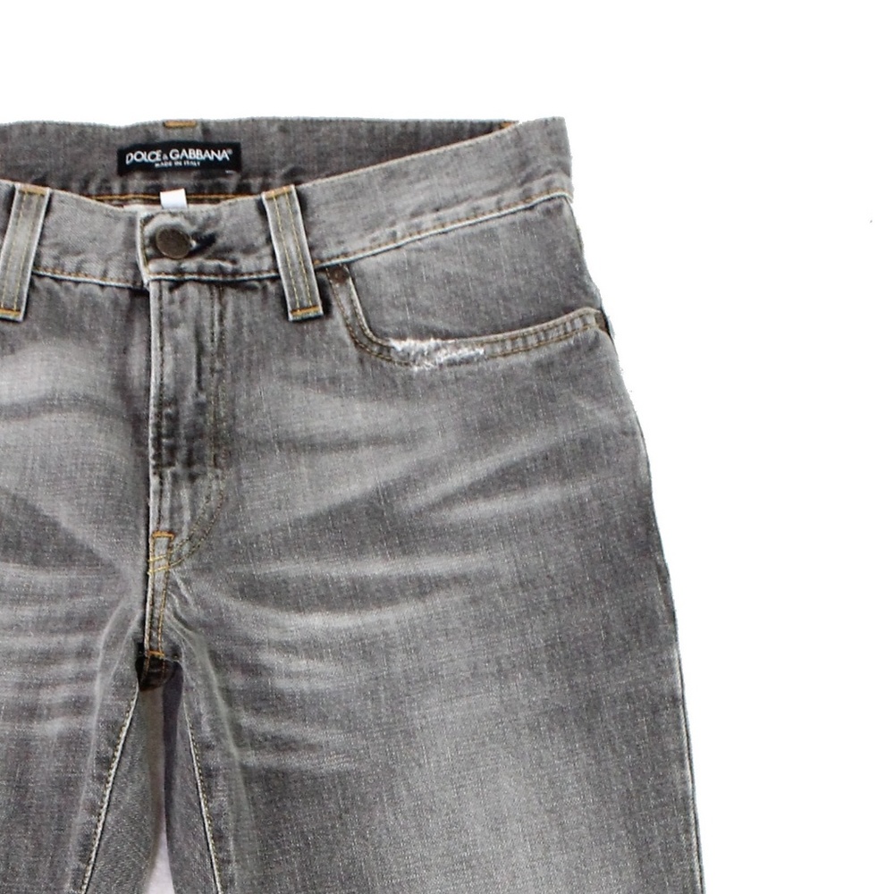 Dolce & Gabbana NWT Gray Stonewash Straight Jeans - Picture 3 of 4